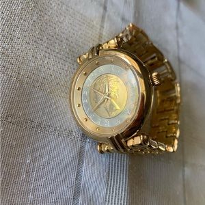 Bellezza Women’s Lira Coin Bronze Bracelet Watch